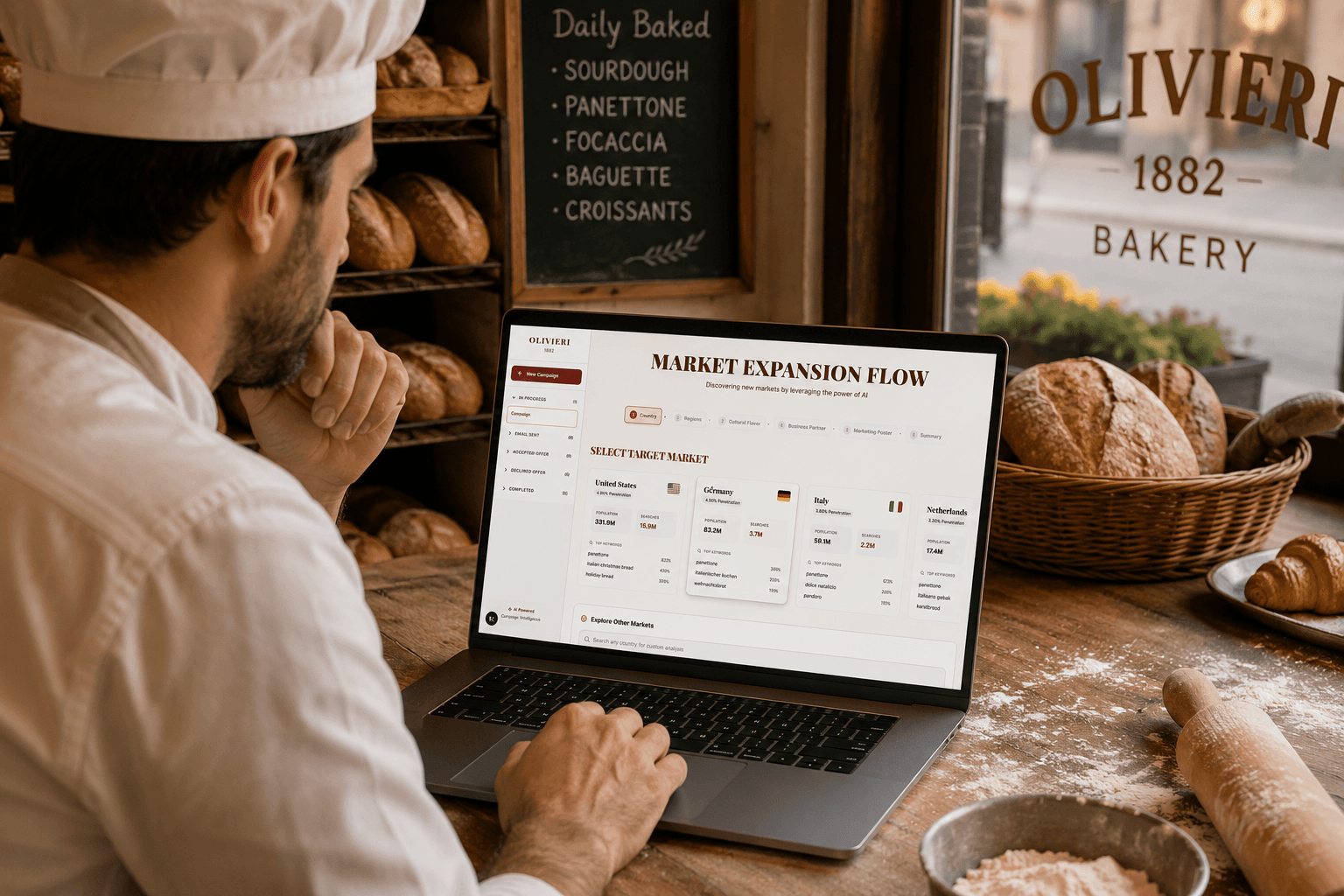 AI Market Expansion Dashboard screenshot 1
