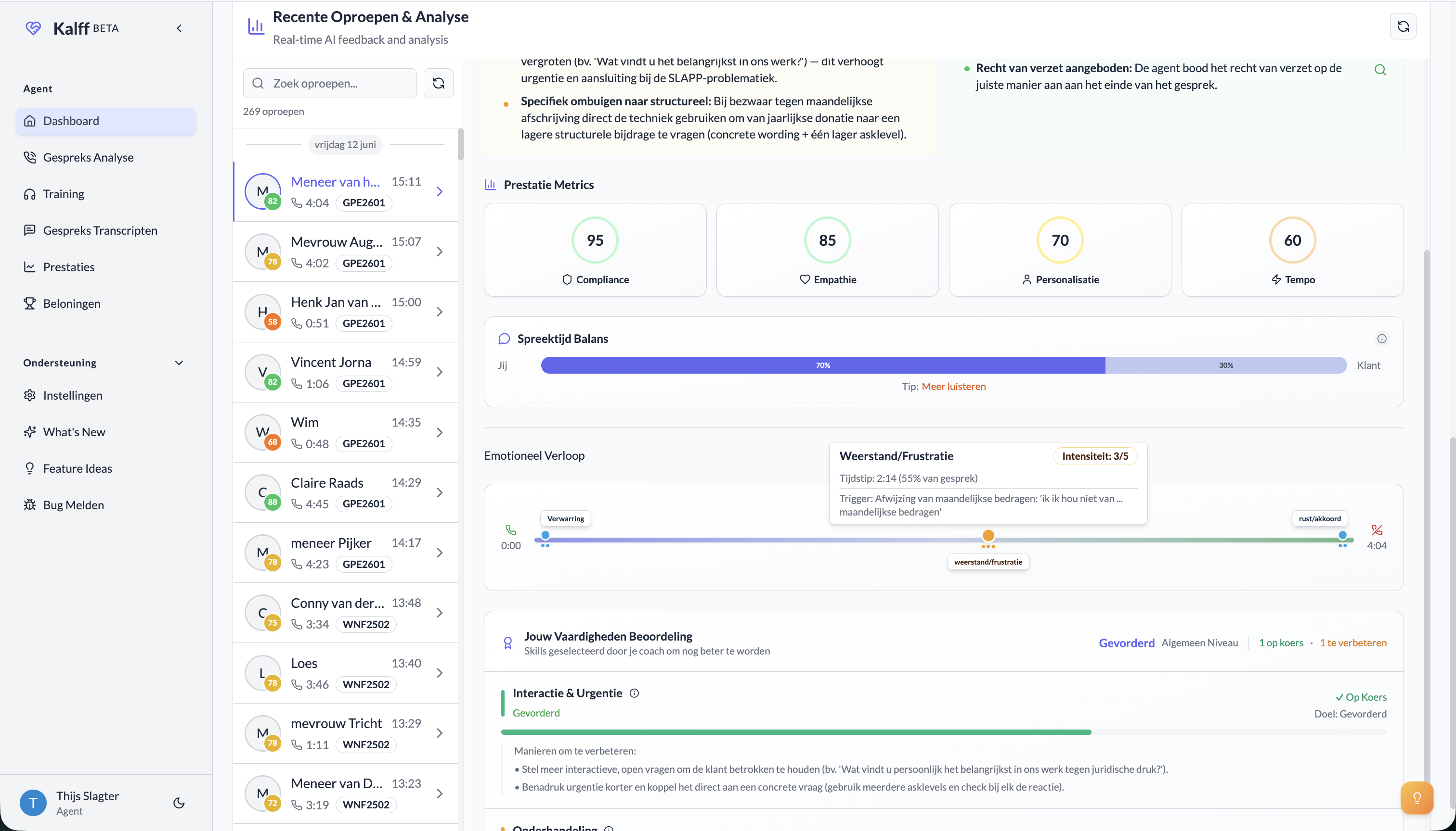 AI Coaching Platform for Call Centers screenshot 2